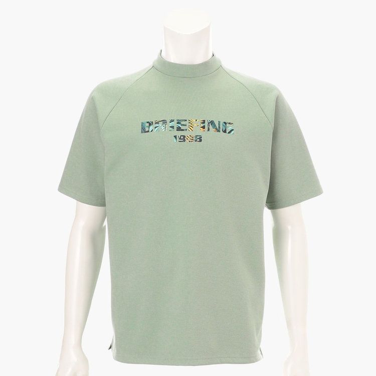 CR MEN’S BOTANICAL LOGO HIGHNECK （リラックスフィット） | ハイネックシャツ | セージグリーン | メンズ | ゴルフウェア