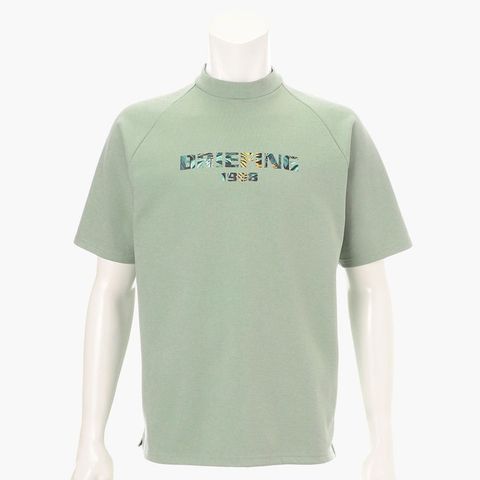 CR MEN’S BOTANICAL LOGO HIGHNECK （リラックスフィット） | ハイネックシャツ | セージグリーン | メンズ | ゴルフウェア