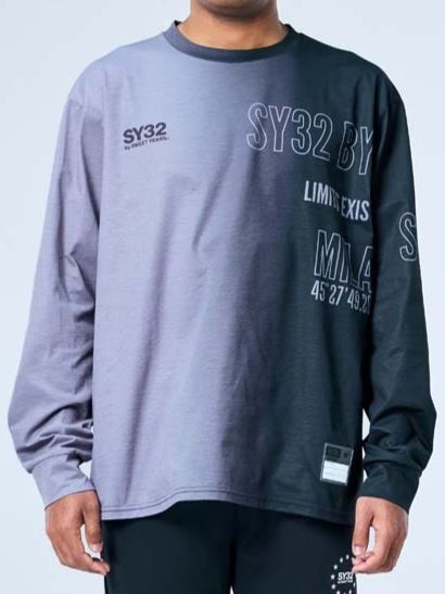 GRADATION LOGO L/S TEE | Tシャツ | ブラック | メンズ