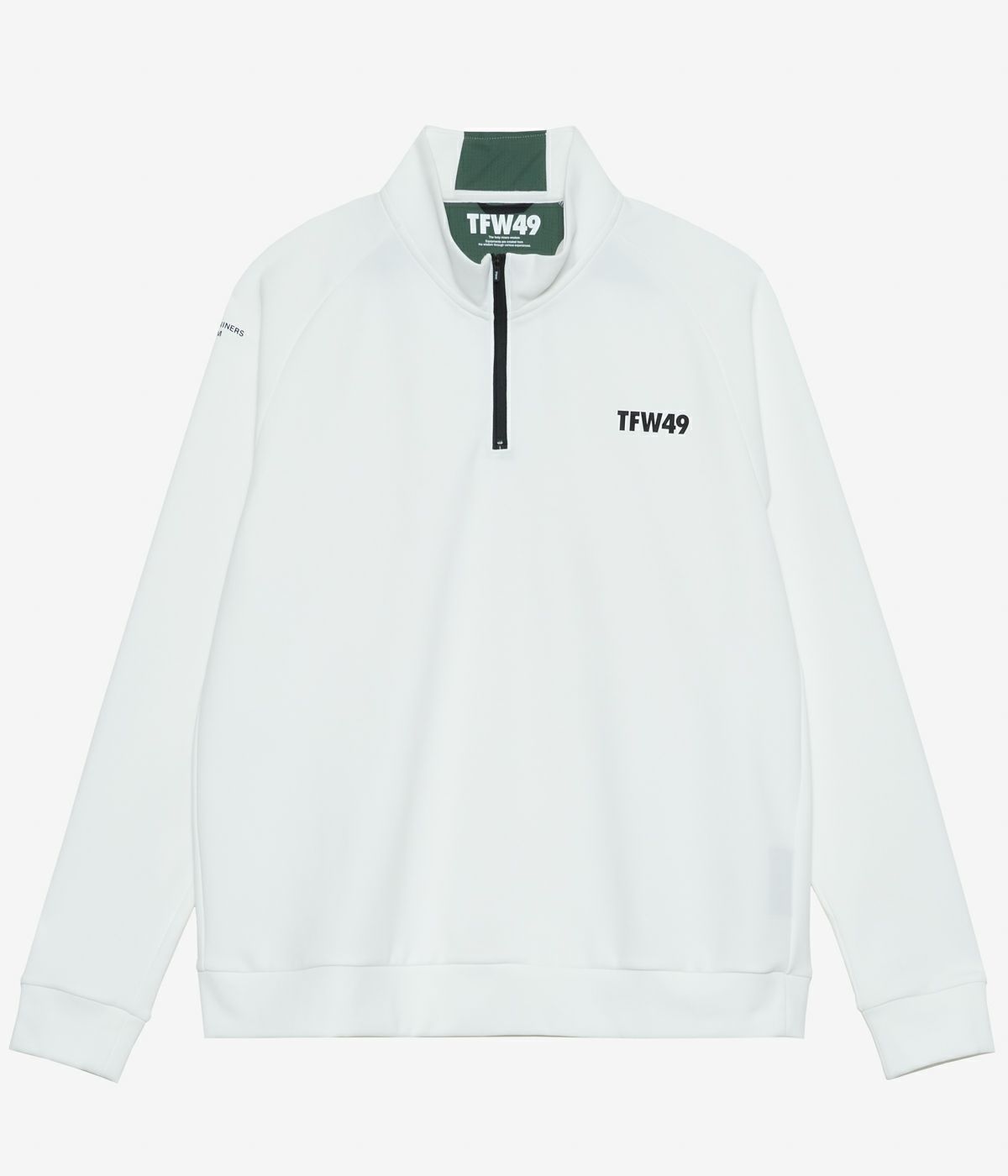 MOCK NECK HALF ZIP L/S TEE | ハーフジップ | モックネックTシャツ | ホワイト | メンズ | ゴルフウェア