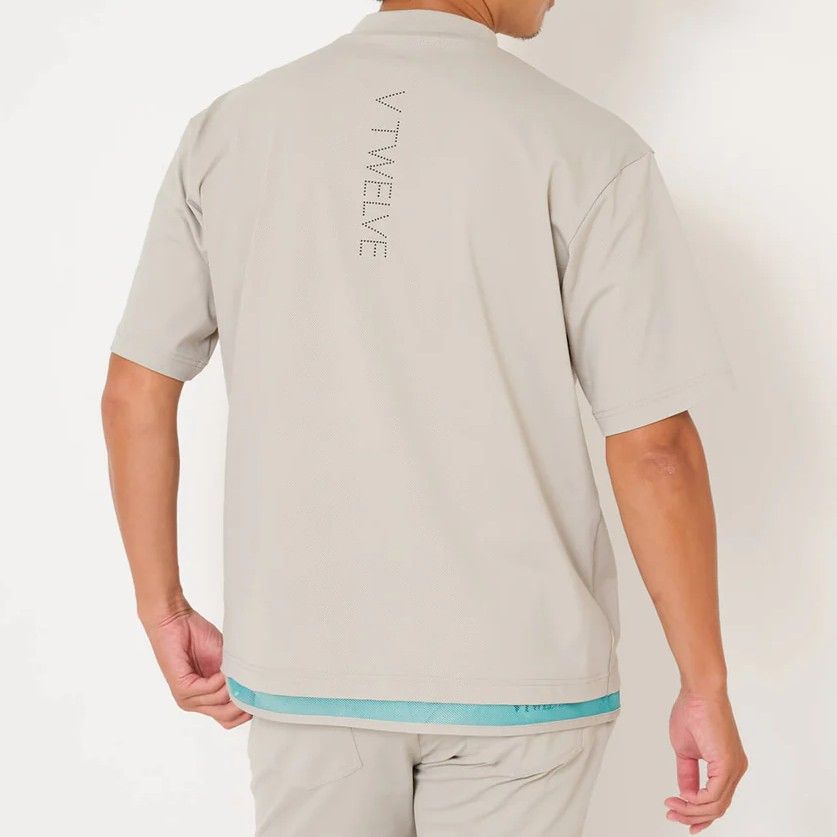 SNEAK MOCK | モックネックTシャツ | ベージュ | メンズ | ゴルフウェア