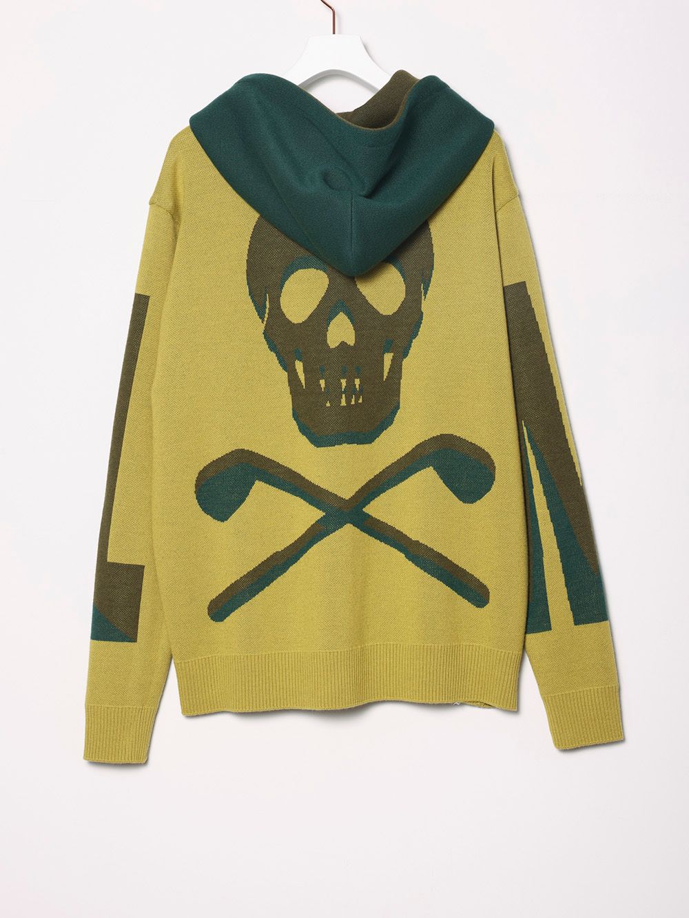 AND Knit Hoodie | ニットセーター | プルオーバー | イエロー | メンズ | ゴルフウェア
