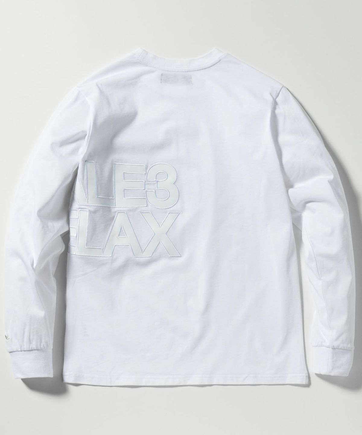 フェイクレザーロゴロングT | Tシャツ | ホワイト | メンズ