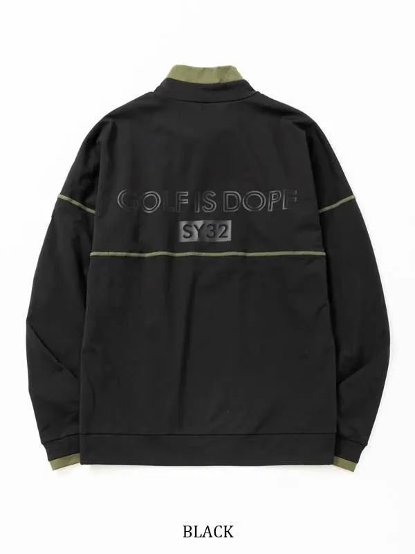 ULTRA LIGHT BACK BRUSHED MOCK SWEAT | モックネック | 長袖Tシャツ | ブラック | メンズ | ゴルフウェア