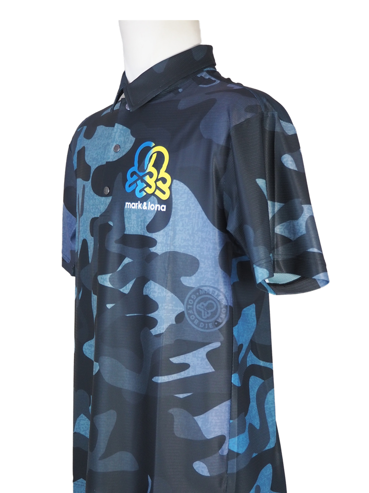 ACD Camo Gradient Print Polo | ポロシャツ | ブルー | メンズ | ゴルフウェア