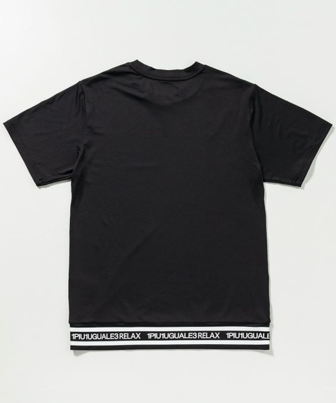 ヘムロゴ半袖ラッシュガード | Tシャツ | ブラック | メンズ
