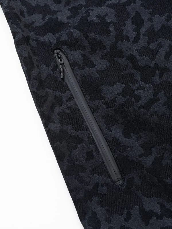 SATIN CAMO JACQUARD ZIP JK | ブルゾン | ブラック | メンズ | ゴルフウェア