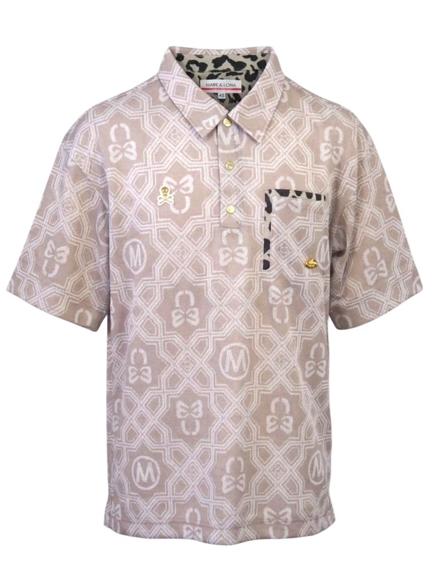 Dominant Mesh Shirt | ポロシャツ | ベージュ | メンズ | ゴルフウェア