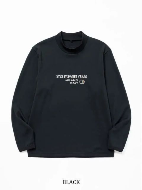 ALPINE DRY L/S MOCK | モックネックシャツ | ブラック | メンズ | ゴルフウェア