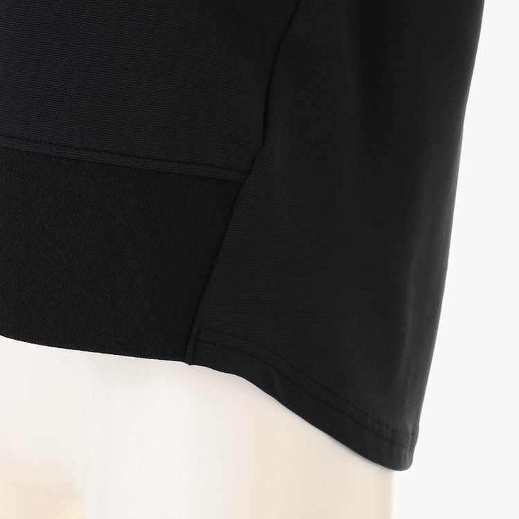 WOMENS BACK LOGO LINE HIGH NECK RELAXED FIT | モックネック | ブラック | レディース | ゴルフウェア