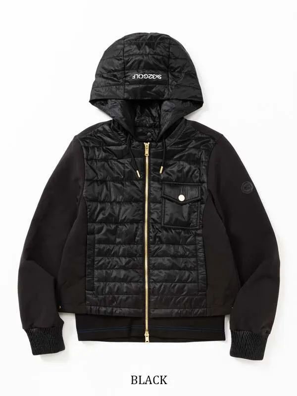 QUILT ＆ STORM FLEECE COMBI BLOUZON | ジャケット | ブラック | レディース | ゴルフウェア