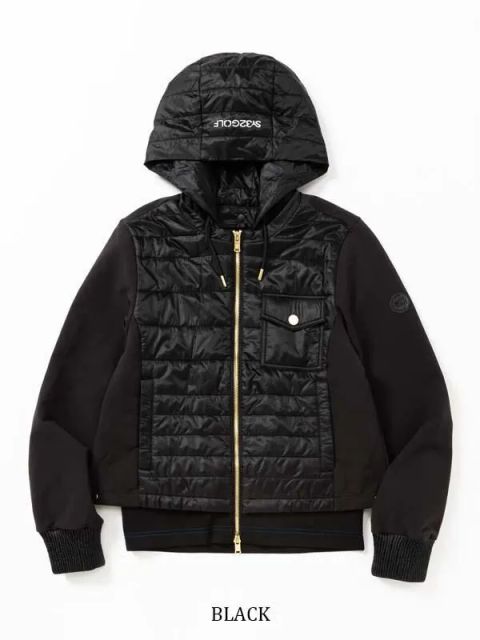 QUILT ＆ STORM FLEECE COMBI BLOUZON | ジャケット | ブラック | レディース | ゴルフウェア