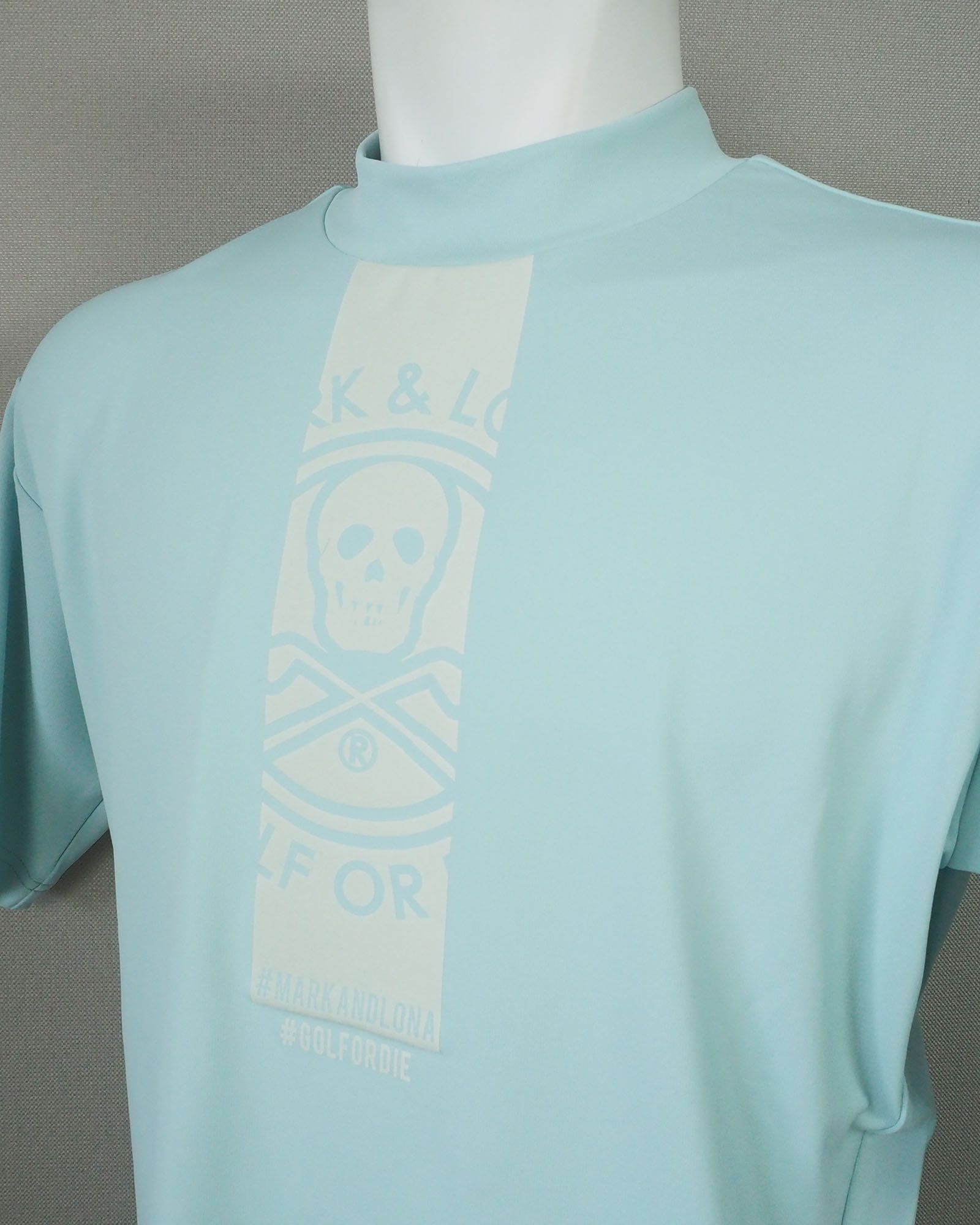 Pulsar Mock Neck Tee | モックネック | ミント | ユニセックス | ゴルフウェア