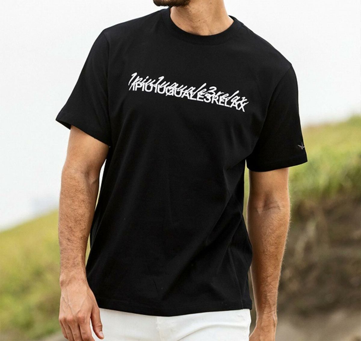 ダブルロゴ半袖Tシャツ | Tシャツ | ブラック | メンズ