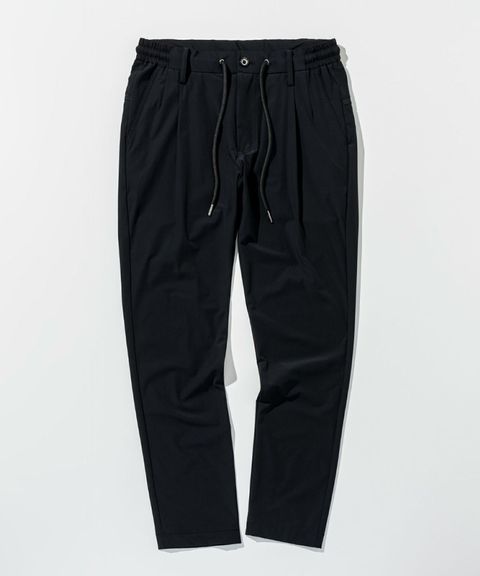 接触冷感グレンチェックナイロンスラックス | ロングパンツ | ブラック | メンズ
