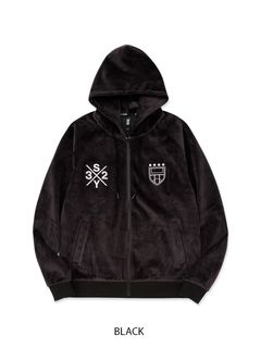 VELOUR 3 LAYER ZIP HOODIE  | ブルゾン | ブラック | メンズ | ゴルフウェア