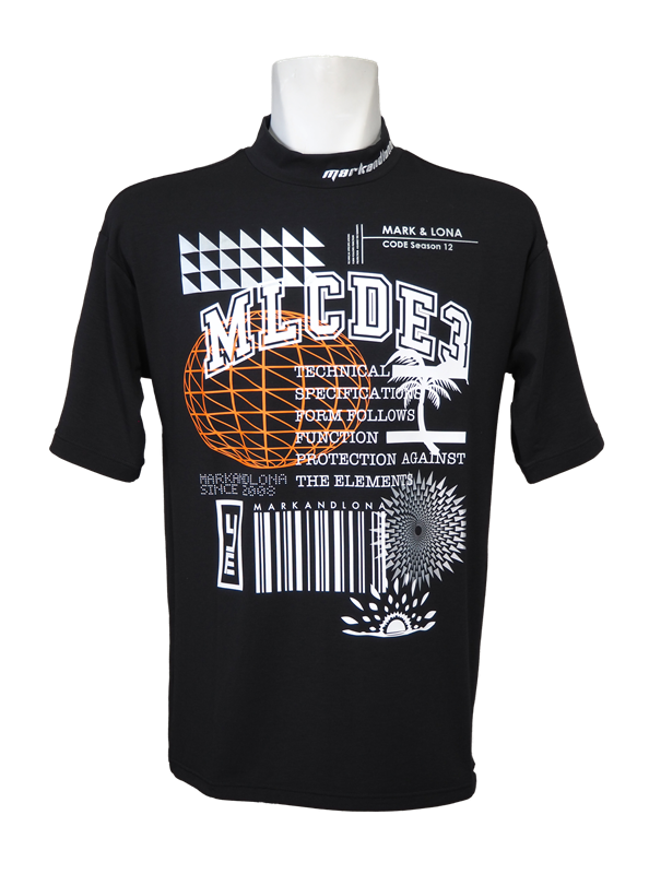 [CDE series]PRINT TEE | Tシャツ | ブラック | メンズ | ゴルフウェア