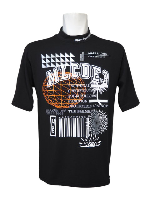 MARK&LONA モックネック Tシャツ 46(M) マークアンドロナ ゴルフ