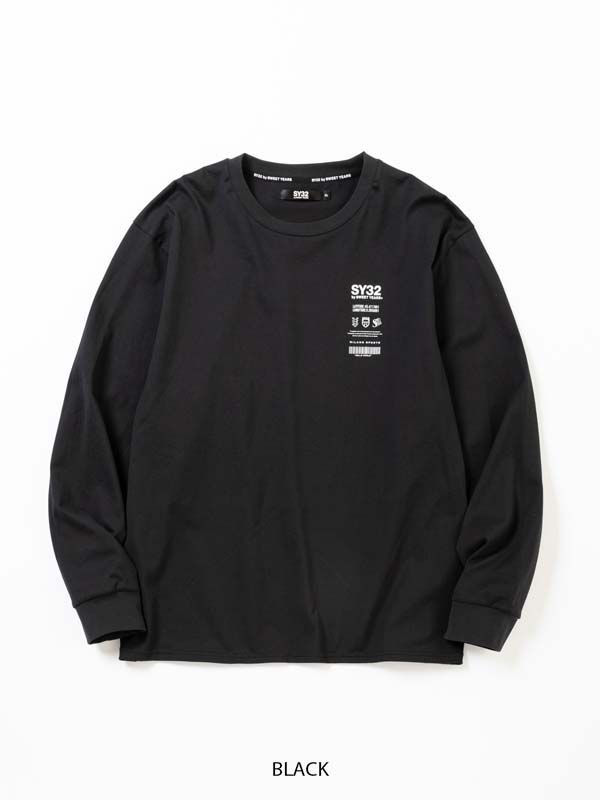 VERTICAL MULTI MINI LOGO L/S TEE | Tシャツ | ブラック | メンズ