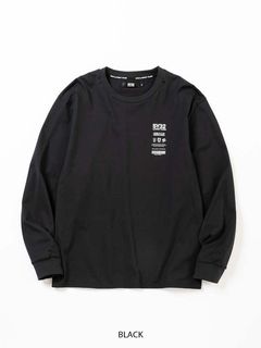 VERTICAL MULTI MINI LOGO L/S TEE | Tシャツ | ブラック | メンズ