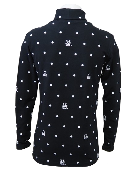 D●T Mock Neck Layer | モックネックシャツ | ブラック | メンズ | ゴルフウェア