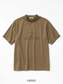 ITALIAN EMBLEM MOCK | モックネック | ベージュ | メンズ | ゴルフウェア