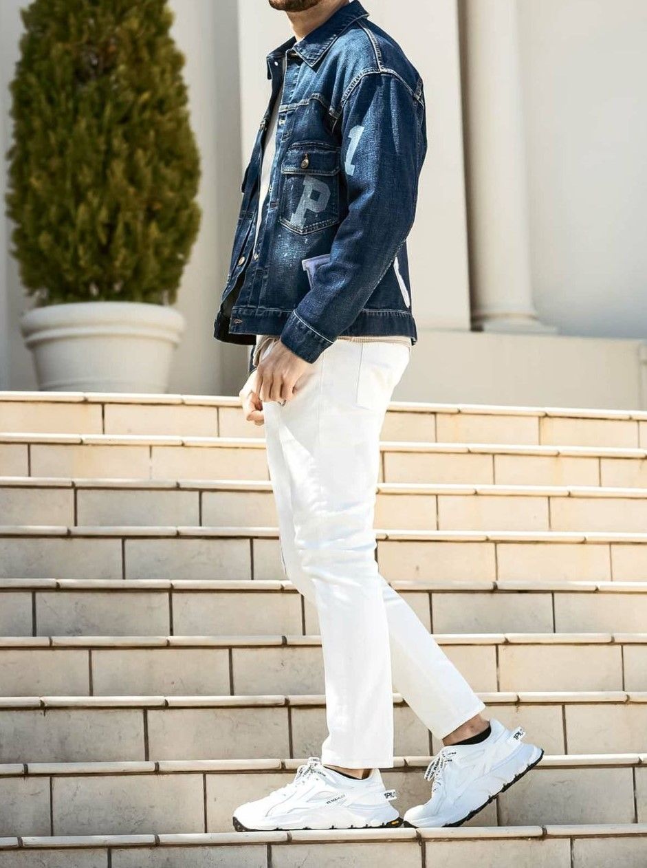 LOGO PATCH DENIM JAKET | ブルゾン | インディゴ | メンズ