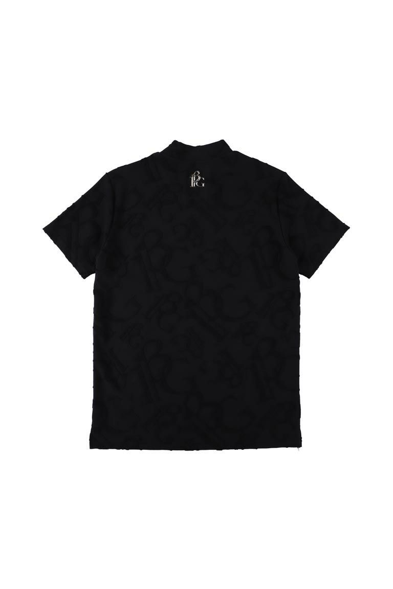 【2026年SS予約商品】113G PILE MOCK［BLACK］| モックネックシャツ | ブラック | メンズ | ゴルフウェア