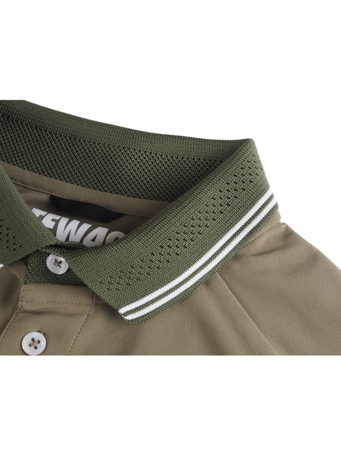 LINE SLEEVE POLO | ポロシャツ | カーキ×ベージュ | メンズ | ゴルフウェア