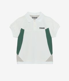 ATHLETE POLO | ポロシャツ | ホワイト×ライトグレー | レディース | ゴルフウェア