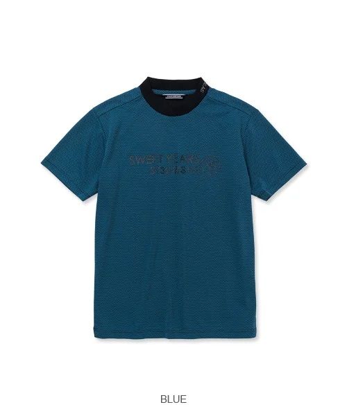 DIMPLE MESH MOCK | Tシャツ | ブルー | メンズ | ゴルフウェア