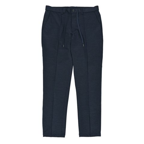 へリンボーン ジャガード ジャージ スラックス ストレッチ パンツ テーパード | ネイビー | メンズ