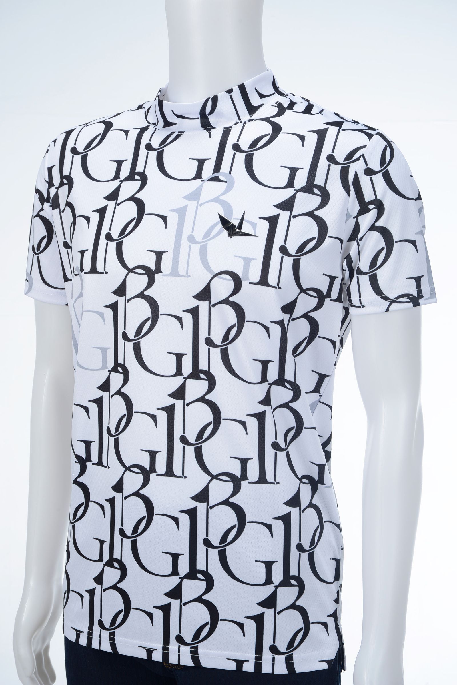 113 GOLF S/S MOCK NECK 113G MIX LOGO | Tシャツ | ホワイト | メンズ | ゴルフウェア