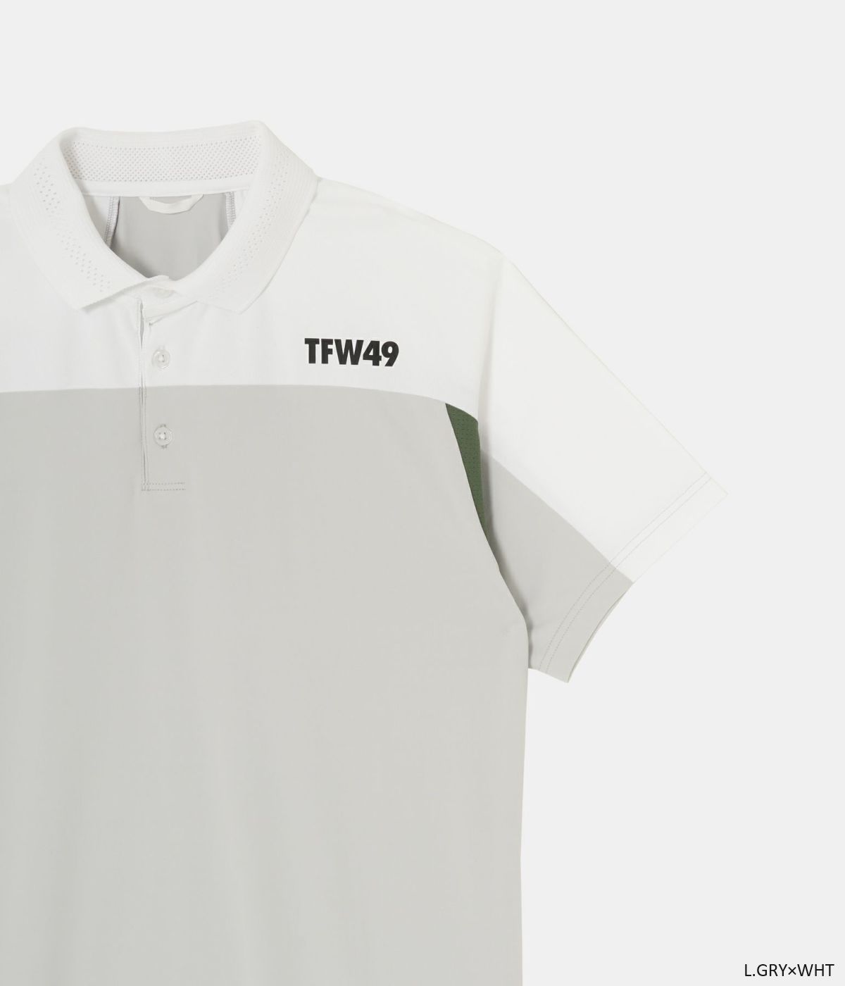 SIDE MESH POLO | ポロシャツ | ブラック×ブルーグレー | メンズ | ゴルフウェア