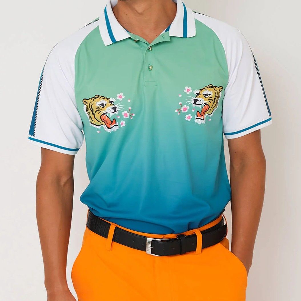 v12 21 SKA POLO ポロシャツ　メンズ　ゴルフウェア　Ｍサイズ V12 - DG SKA POLO | ポロシャツ | ブルー | メンズ | ゴルフ