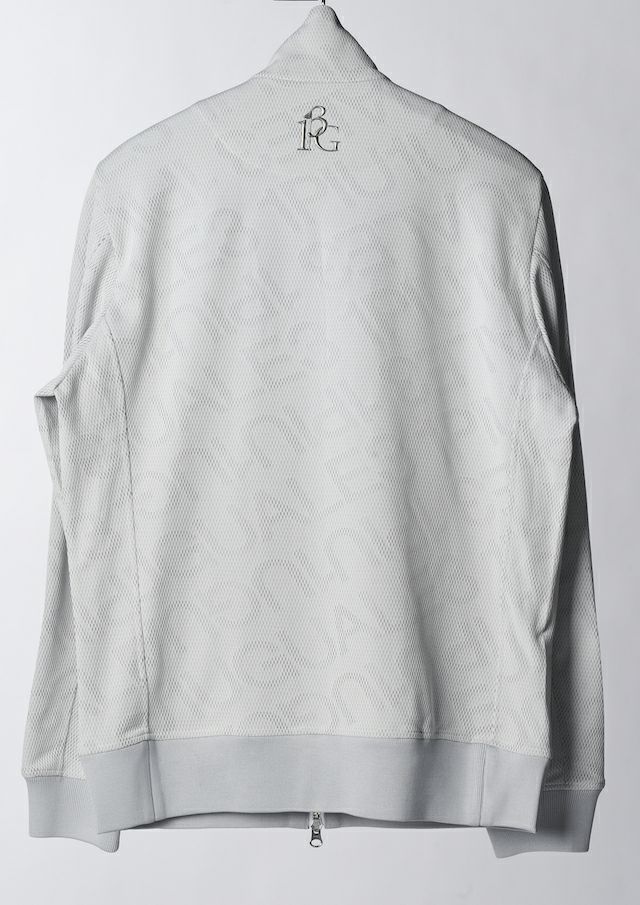113 GOLF JERSEY JACKET DIAGONAL LOGO | ジップアップブルゾン | グレー | メンズ | ゴルフウェア