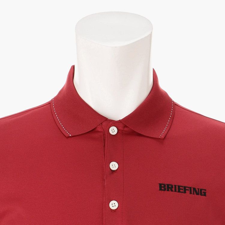 未使用 BRIEFING GOLF ブリーフィング ノースリーブポロシャツ 赤 BRIEFING GOLF - MENS TOUR POLO | 半袖ポロシャツ | レッド