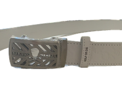 Insignia Emblem Leather Belt | ベルト | ホワイト | メンズ | ゴルフ