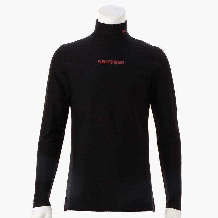 BRIEFING GOLF ゴルフ WARM LS HIGH NECK ブラック BRIEFING GOLF - MENS WARM LS HIGH NECK | モックネック