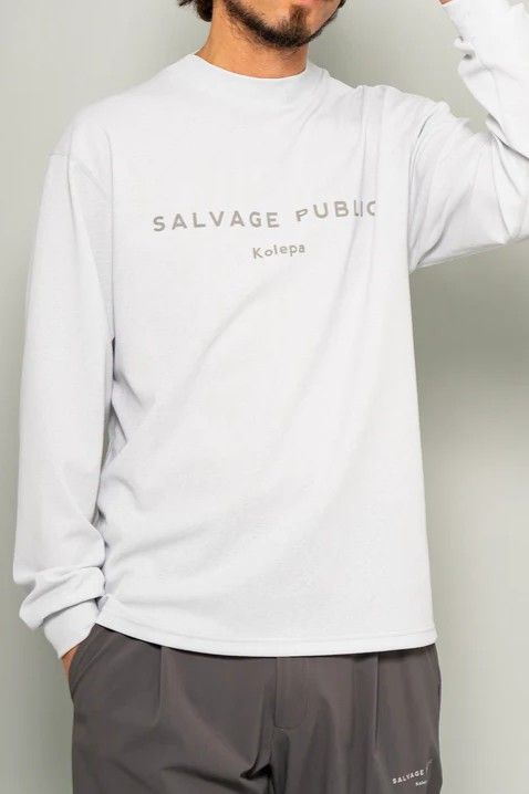 マロオモックネック L/S（Kolepa Stamp） | Tシャツ | アイスグレー | メンズ | ゴルフウェア