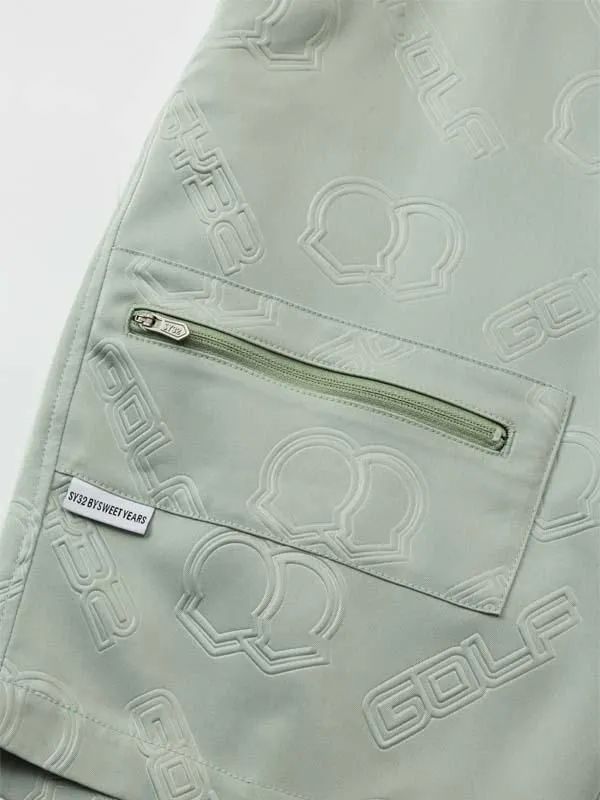 BACK EMBOSS SHORTS | ショートパンツ | L.グリーン | メンズ | ゴルフウェア