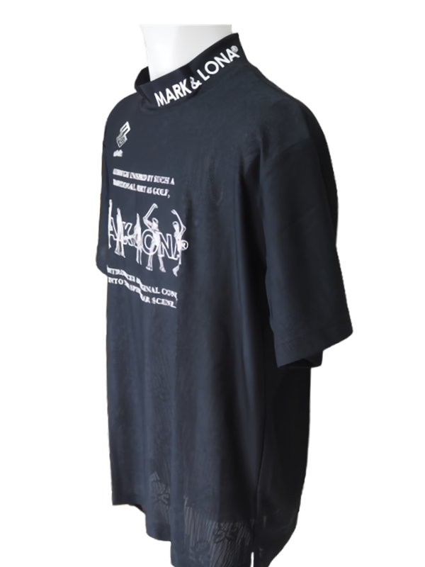 Motion Skull Mock Neck | モックネック | Tシャツ | ブラック | メンズ | ゴルフウェア
