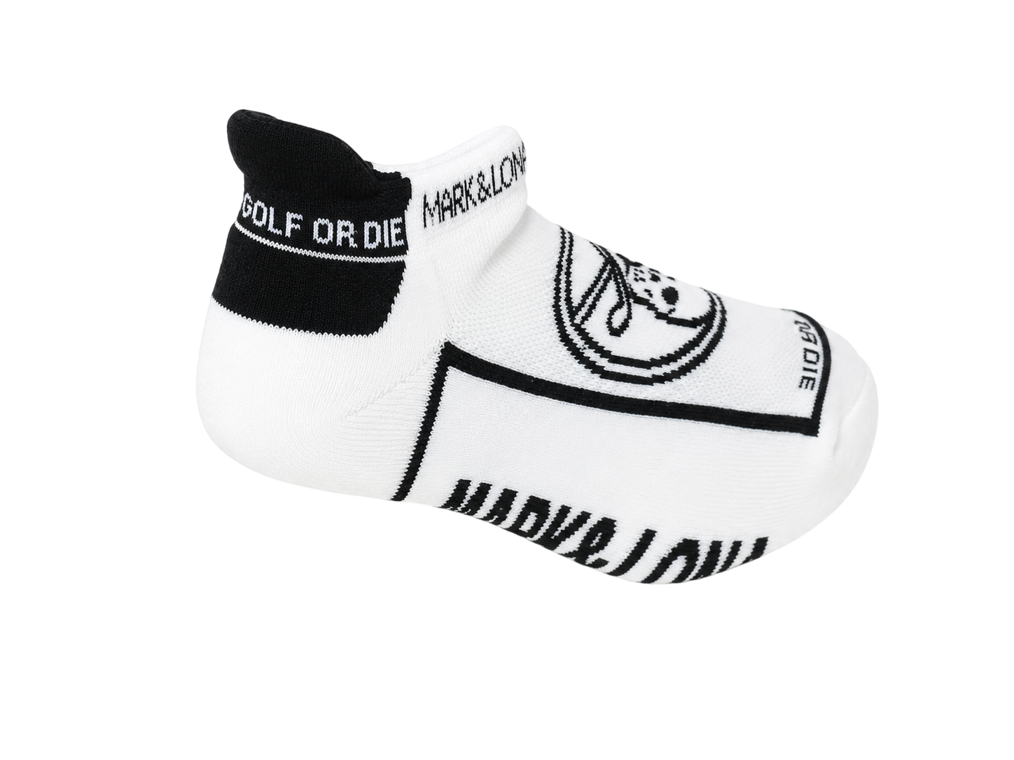 Round Skull Athletic Low Socks | ソックス | ホワイト | メンズ | ゴルフ