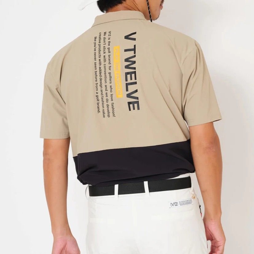 EXP ZIP POLO | ポロシャツ | ベージュ | メンズ | ゴルフウェア