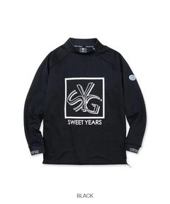 SYG JQ INTERLOCK L/S SHIRTS | モックネックTシャツ | ブラック | メンズ | ゴルフウェア