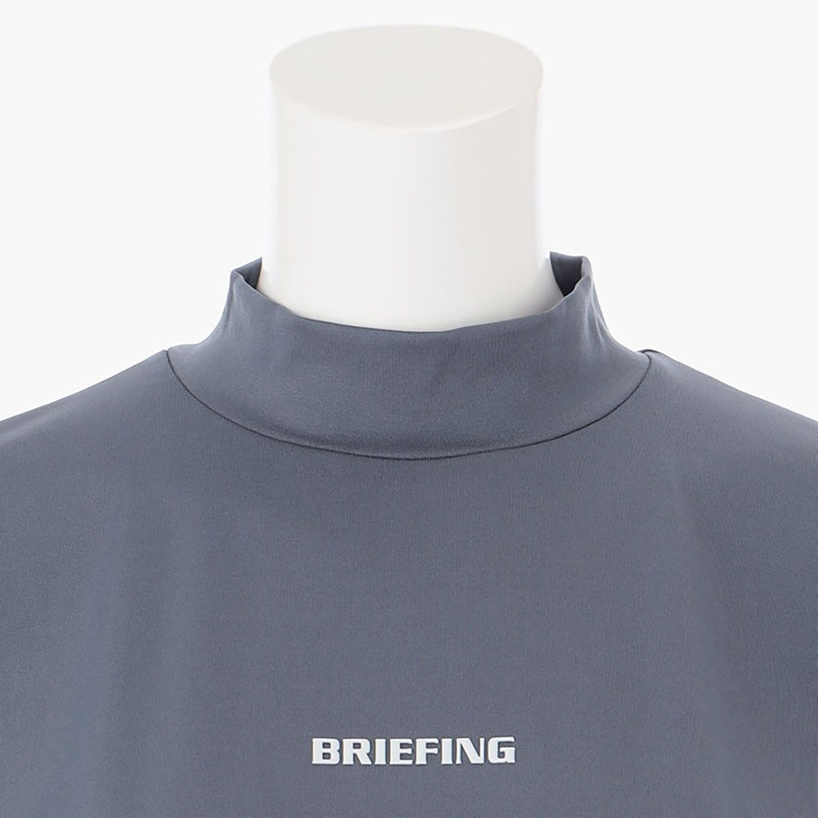 BRIEFING GOLF - WOMENS BACK LOGO LINE HIGH NECK RELAXED FIT