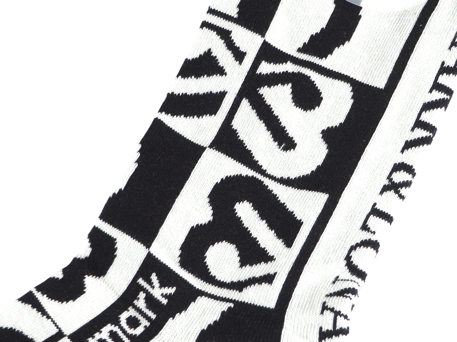 Quadra Jacquard Crew Socks | MEN | ソックス | ホワイト/ブラック | メンズ | ゴルフ
