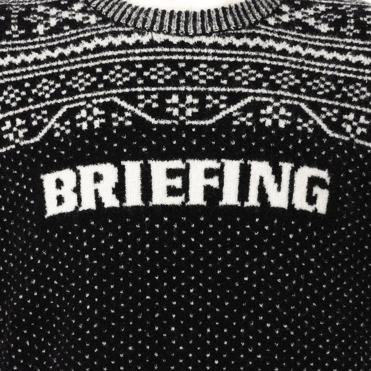 HOL MEN’S FAIR ISLE CREWNECK KNIT | ニット | ブラック | メンズ | ゴルフウェア