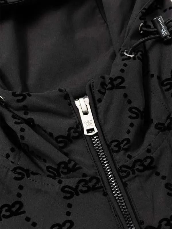 FLOCKY WOVEN STRECH ZIP HOODIE | ブルゾン | ブラック | メンズ | ゴルフウェア