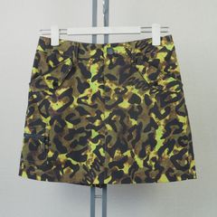 レオパード柄 キュロットスカート | スカパン ショートパンツ | グリーン | レディース | ゴルフウェア